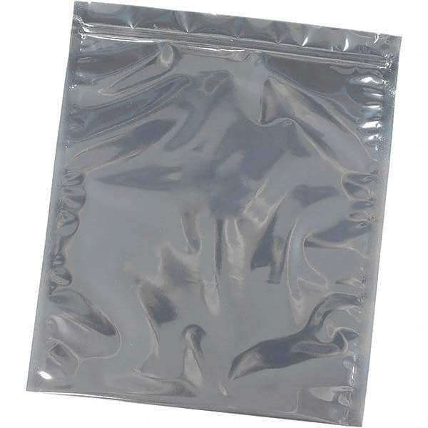 Made in USA - 8" Long x 6" Wide, 3 mil Thick, Self Seal Recloseable Zip Top Static Protection Bag - Transparent, Standard Grade - Strong Tooling