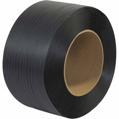 Made in USA - 6,600' Long x 1/2" Wide, Coil Case Polypropylene Strapping - 500 Lb Capacity, 0.026" Thick - Strong Tooling