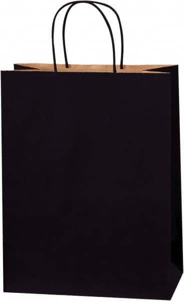 Made in USA - Kraft Grocery Bag - 10 x 5 x 13, Black - Strong Tooling