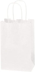 Made in USA - Kraft Grocery Bag - 5-1/4 x 3-1/4 x 8-3/8, White - Strong Tooling