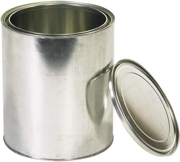 Value Collection - 1 Gal Gray Cylinder Metal Can - 10" High - Strong Tooling