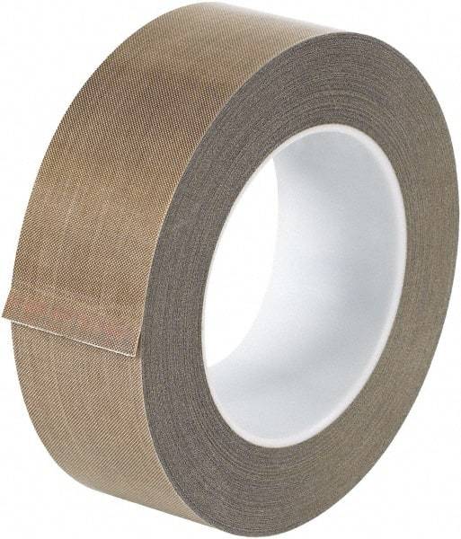 Made in USA - 18 Yd Long x 1-1/2" Wide, Brown Silicone PTFE Tape - 3 mil Thick - Strong Tooling