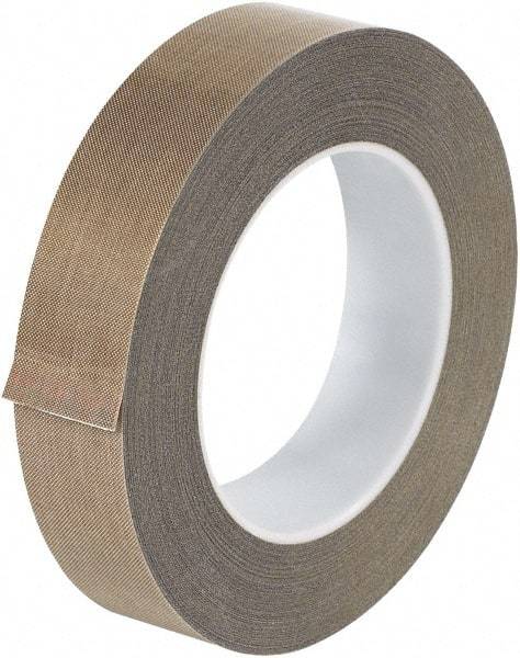 Made in USA - 18 Yd Long x 1" Wide, Brown Silicone PTFE Tape - 10 mil Thick - Strong Tooling