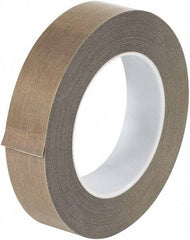 Made in USA - 18 Yd Long x 1" Wide, Brown Silicone PTFE Tape - 3 mil Thick - Strong Tooling