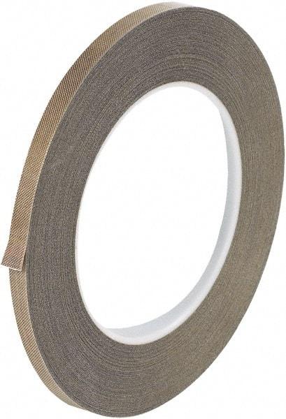 Made in USA - 18 Yd Long x 1/4" Wide, Brown Silicone PTFE Tape - 3 mil Thick - Strong Tooling