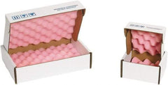 Made in USA - 12" Long x 12" Wide, Antistatic Foam Shippers - Pink & White, Standard Grade - Strong Tooling