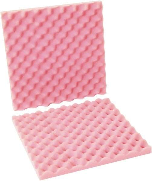 Made in USA - 16" Long x 16" Wide, Antistatic Convoluted Foam Set - Pink, Standard Grade - Strong Tooling