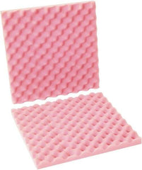 Made in USA - 16" Long x 16" Wide, Antistatic Convoluted Foam Set - Pink, Standard Grade - Strong Tooling