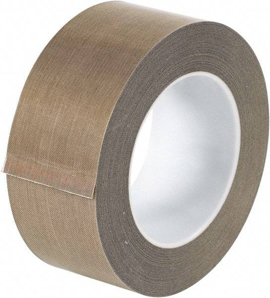 Made in USA - 18 Yd Long x 2" Wide, Brown Silicone PTFE Tape - 5 mil Thick - Strong Tooling