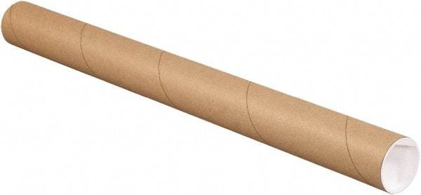 Made in USA - 2" Diam x 15" Long Round Kraft Mailing Tubes - 1 Wall, Kraft (Color) - Strong Tooling