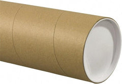 Made in USA - 5" Diam x 48" Long Round Jumbo Mailing Tubes - 1 Wall, Kraft (Color) - Strong Tooling