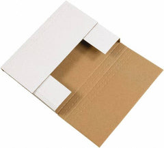 Made in USA - 6-5/8" Wide x 9-5/8" Long x 2-1/2" High Rectangle Crush Proof Mailers - 1 Wall, White - Strong Tooling