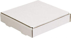 Made in USA - 12" Wide x 12" Long x 1-1/4" High Rectangle Crush Proof Mailers - 1 Wall, White - Strong Tooling