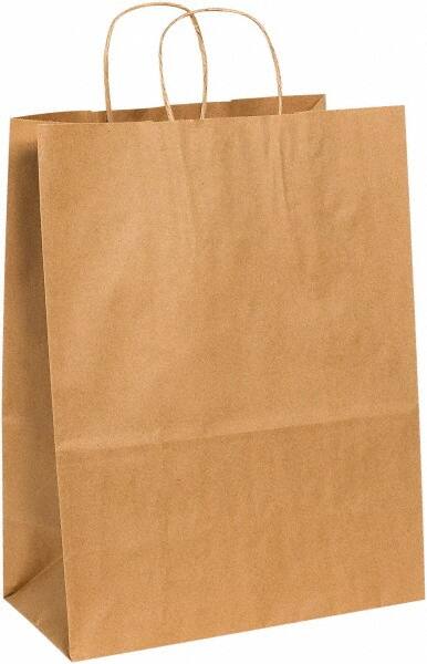 Made in USA - Kraft Grocery Bag - 13 x 7 x 17, Kraft - Strong Tooling