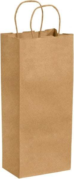 Made in USA - Kraft Grocery Bag - 5-1/4 x 3-1/4 x 13, Kraft - Strong Tooling