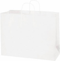 Made in USA - Kraft Grocery Bag - 16 x 6 x 12, White - Strong Tooling