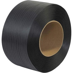 Made in USA - 9,000' Long x 1/2" Wide, Coil Case Polypropylene Strapping - 300 Lb Capacity, 0.015" Thick - Strong Tooling