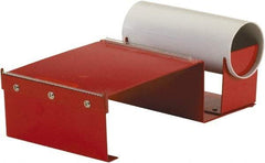 Import - 6" Wide, Single Roll, Manual Table/Desk Tape Dispenser - Metal, Unlimited Dispensed Tape Length - Strong Tooling