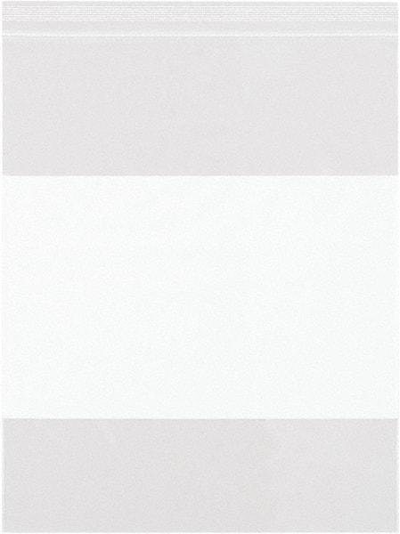 Value Collection - 3 x 3", 2 mil White Block Reclosable Polybags - Clear - Strong Tooling