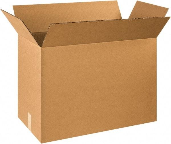 Made in USA - 12" Wide x 24" Long x 18" High Rectangle Corrugated Shipping Box - 1 Wall, Kraft (Color), 65 Lb Capacity - Strong Tooling