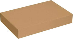 Made in USA - 12" Wide x 19" Long x 3" High Rectangle Chipboard Box - 1 Wall, Kraft (Color) - Strong Tooling