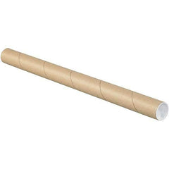 Made in USA - 1-1/2" Diam x 20" Long Round Kraft Mailing Tubes - 1 Wall, Kraft (Color) - Strong Tooling