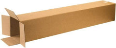 Made in USA - 8" Wide x 8" Long x 48" High Rectangle Corrugated Shipping Box - 1 Wall, Kraft (Color), 65 Lb Capacity - Strong Tooling