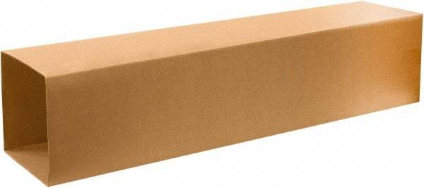 Made in USA - 10" Wide x 10" Long x 48" High Rectangle Telescoping Box - 1 Wall, Kraft (Color), 65 Lb Capacity - Strong Tooling