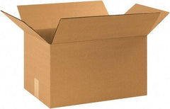 Made in USA - 12" Wide x 16" Long x 10" High Rectangle Heavy Duty Corrugated Box - 1 Wall, Kraft (Color), 95 Lb Capacity - Strong Tooling