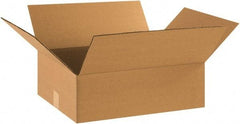 Made in USA - 14" Wide x 17" Long x 5" High Rectangle Corrugated Shipping Box - 1 Wall, Kraft (Color), 65 Lb Capacity - Strong Tooling