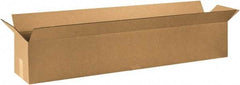 Made in USA - 8" Wide x 48" Long x 8" High Rectangle Corrugated Shipping Box - 1 Wall, Kraft (Color), 65 Lb Capacity - Strong Tooling