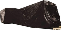 Made in USA - 100" Long x 28" Wide Polyethylene Plastic Film - Black, Case - Strong Tooling