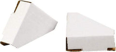 Made in USA - 3-1/4" Long x 3-1/4" Wide x 1-3/8" High x 3/16" Thick Corner - White, Case - Strong Tooling