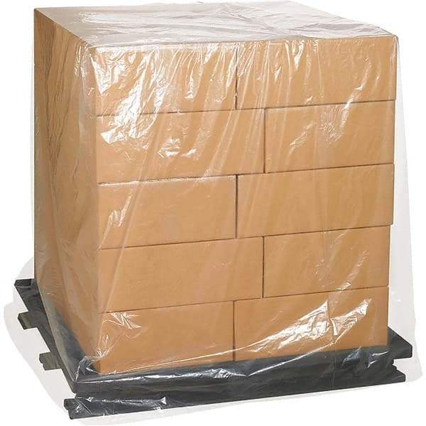 Made in USA - 68" Long x 65" Wide x 82" High Pallet Cover - Clear, Case, 25 Piece - Strong Tooling