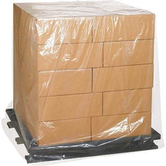 Made in USA - 65" Long x 68" Wide x 87" High Pallet Cover - Clear, Case, 50 Piece - Strong Tooling