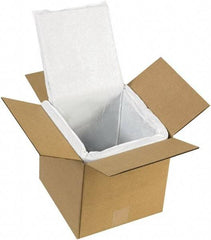 Made in USA - 8" Long x 8" Wide x 8" High x 1" Thick Box Liner - White, Case - Strong Tooling