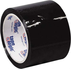 Tape Logic - 2" x 55 Yd Black Acrylic Adhesive Packaging Tape - Polypropylene Film Backing, 2.2 mil Thick, 21.4 Lb Tensile Strength - Strong Tooling