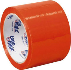 Tape Logic - 3" x 55 Yd Orange Acrylic Adhesive Packaging Tape - Polypropylene Film Backing, 2.2 mil Thick, 21.4 Lb Tensile Strength - Strong Tooling