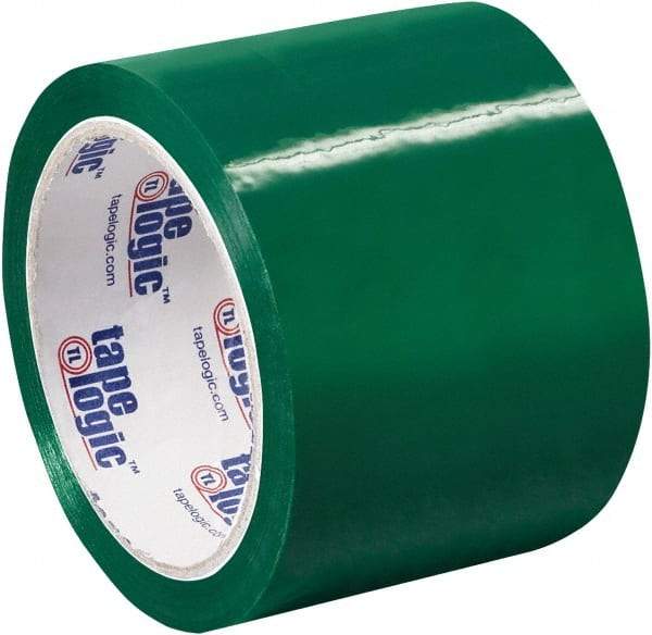 Tape Logic - 3" x 55 Yd Green Acrylic Adhesive Packaging Tape - Polypropylene Film Backing, 2.2 mil Thick, 21.4 Lb Tensile Strength - Strong Tooling