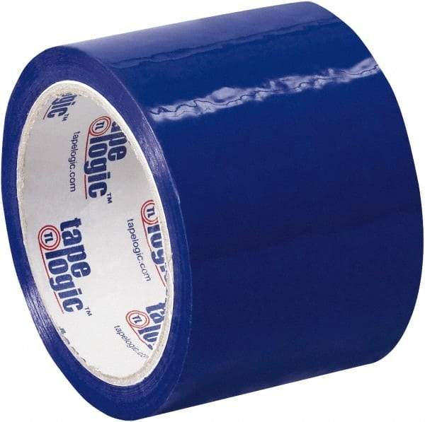 Tape Logic - 3" x 55 Yd Blue Acrylic Adhesive Packaging Tape - Polypropylene Film Backing, 2.2 mil Thick, 21.4 Lb Tensile Strength - Strong Tooling