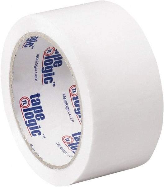 Tape Logic - 2" x 55 Yd White Acrylic Adhesive Packaging Tape - Polypropylene Film Backing, 2.2 mil Thick, 21.4 Lb Tensile Strength - Strong Tooling