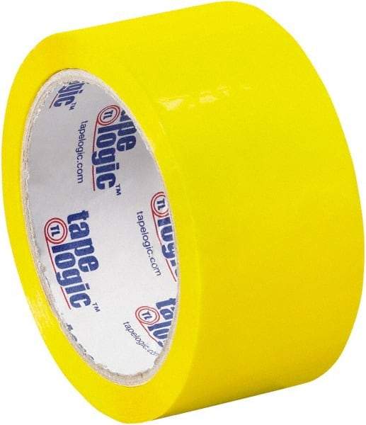 Tape Logic - 2" x 55 Yd Yellow Acrylic Adhesive Packaging Tape - Polypropylene Film Backing, 2.2 mil Thick, 21.4 Lb Tensile Strength - Strong Tooling