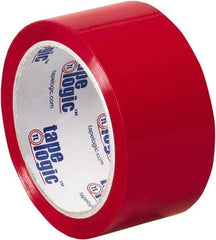 Tape Logic - 2" x 55 Yd Red Acrylic Adhesive Packaging Tape - Polypropylene Film Backing, 2.2 mil Thick, 21.4 Lb Tensile Strength - Strong Tooling