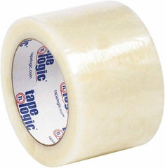 Tape Logic - 3" x 110 Yd Clear Hot Melt Adhesive Packaging Tape - Polypropylene Film Backing, 2 mil Thick - Strong Tooling