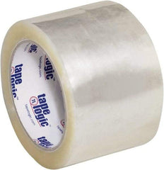 Tape Logic - 3" x 55 Yd Clear Hot Melt Adhesive Packaging Tape - Polypropylene Film Backing, 3 mil Thick, 45 Lb Tensile Strength - Strong Tooling