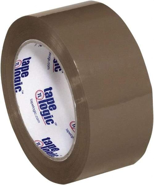 Tape Logic - 2" x 110 Yd Tan Hot Melt Adhesive Packaging Tape - Polypropylene Film Backing, 1.9 mil Thick, 22 Lb Tensile Strength - Strong Tooling