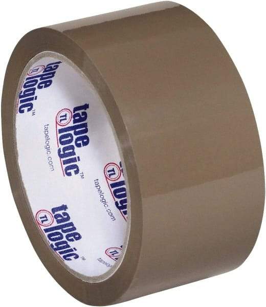 Tape Logic - 2" x 55 Yd Tan Hot Melt Adhesive Packaging Tape - Polypropylene Film Backing, 1.9 mil Thick, 22 Lb Tensile Strength - Strong Tooling