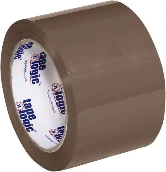 Tape Logic - 3" x 110 Yd Tan Hot Melt Adhesive Packaging Tape - Polypropylene Film Backing, 1.6 mil Thick, 26 Lb Tensile Strength - Strong Tooling