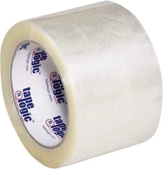 Tape Logic - 3" x 110 Yd Clear Hot Melt Adhesive Packaging Tape - Polypropylene Film Backing, 1.6 mil Thick, 26 Lb Tensile Strength - Strong Tooling