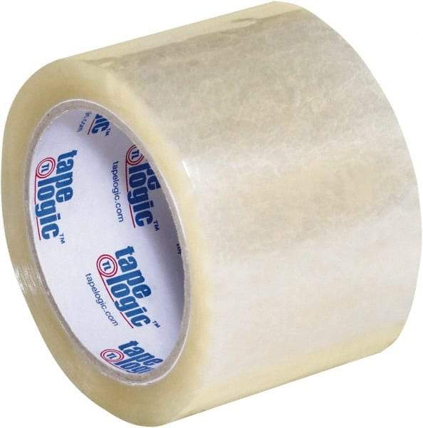 Tape Logic - 3" x 55 Yd Clear Acrylic Adhesive Packaging Tape - Polypropylene Film Backing, 2.6 mil Thick, 24.7 Lb Tensile Strength - Strong Tooling